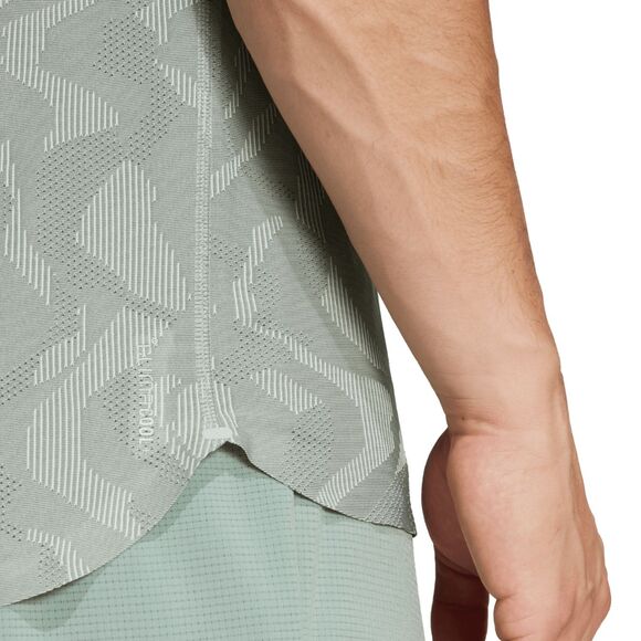 Adidas ULT ENG Tee Green running racing top Jersey shirt JK7808 Large - Picture 15 of 16